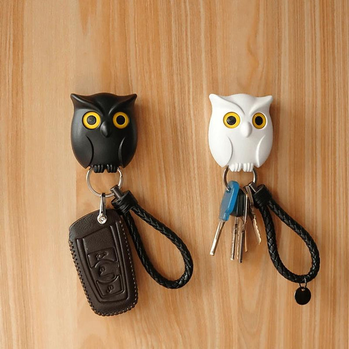 🦉Der Schlüsselguard ist eine zuverlässige Eule - süßer Nacht-Eulen-Schlüsselhalter mit automatischen Augenöffnen- und -schließen | Karnz