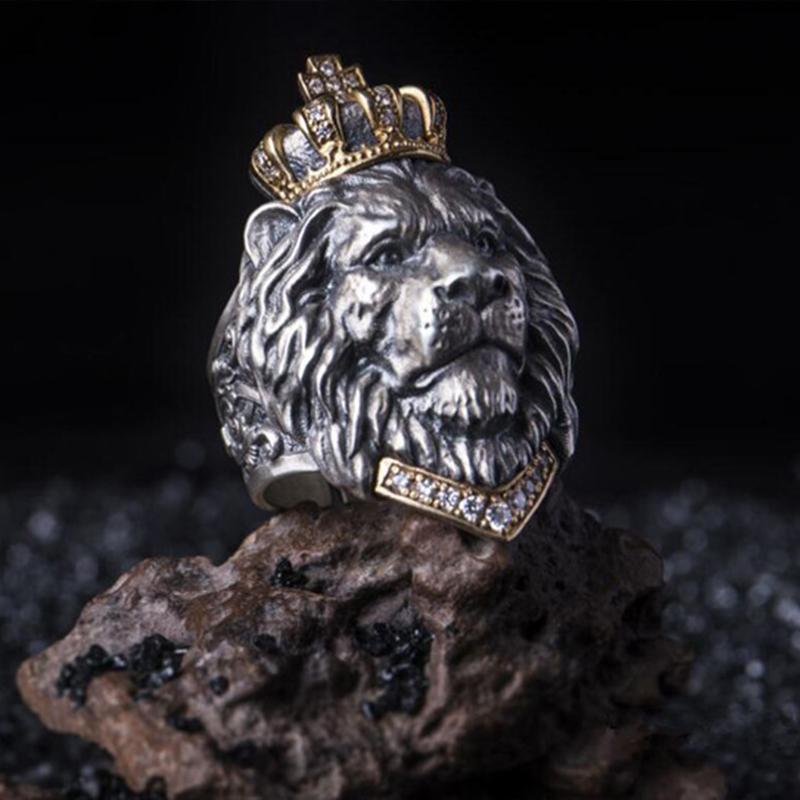 Retro Nordic Löwenförmiger Ring | Karnz