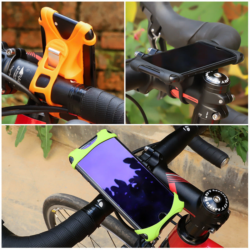 Universeller Silikon-Handyhalter für das Fahrrad, rutschfest, verstellbar | Karnz