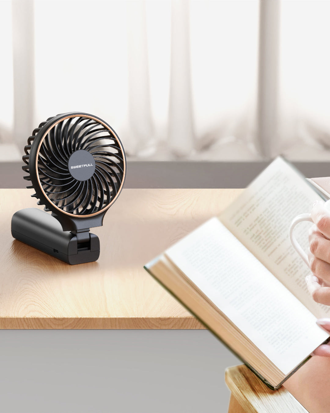 Handventilator, Tragbarer Ventilator 5000mAh | Karnz