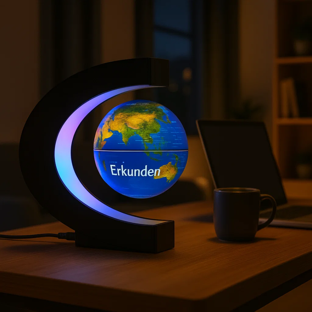 AstroGlobe LED-Weltkugel – Schwebende Globuslampe mit Magnetaufhängung