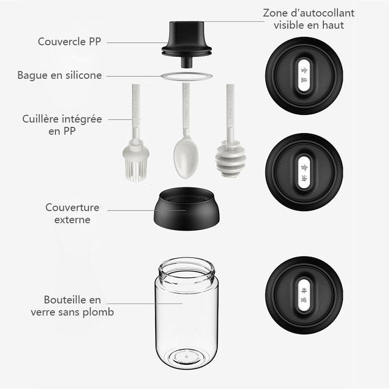Gewürzglas mit Löffel | Karnz