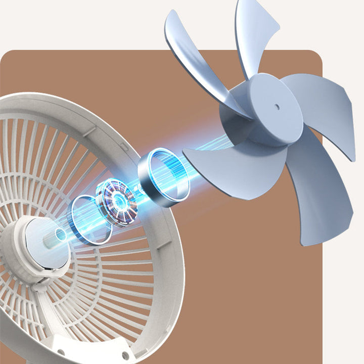 Tragbarer Mini-Desktop-Ventilator, USB-aufladbarer verstellbarer Wandventilator | Karnz