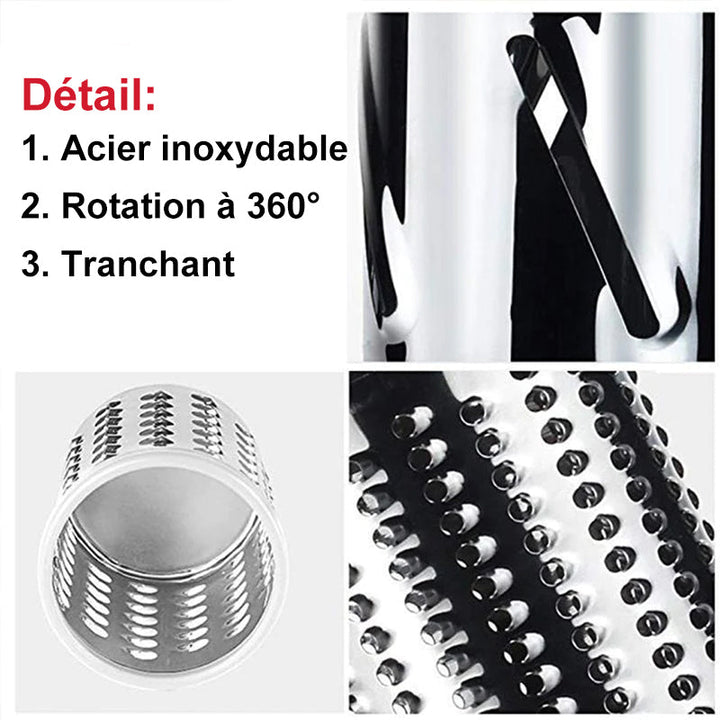 3-in-1 Rotary-Käse-Reibe Gemüseschneider | Karnz
