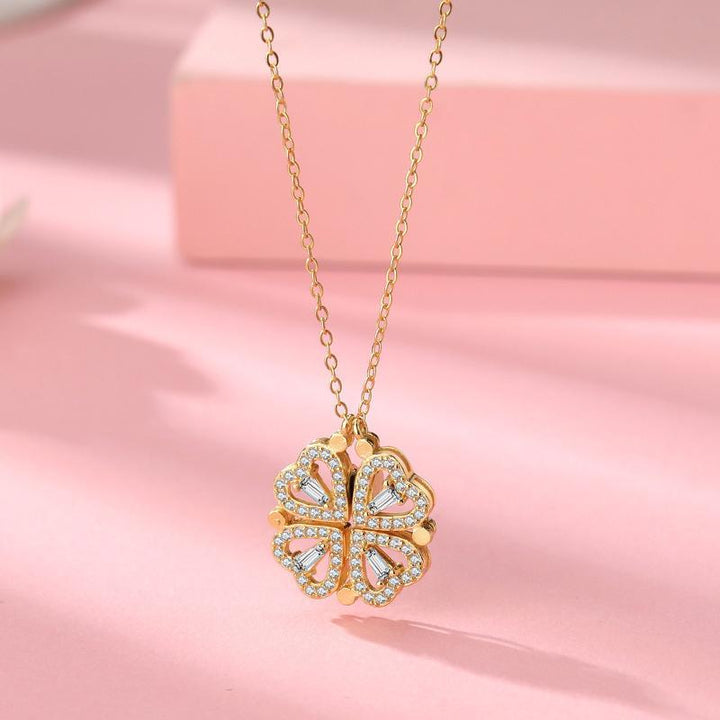 Hollow Four-Leaf Clover Necklace | Karnz