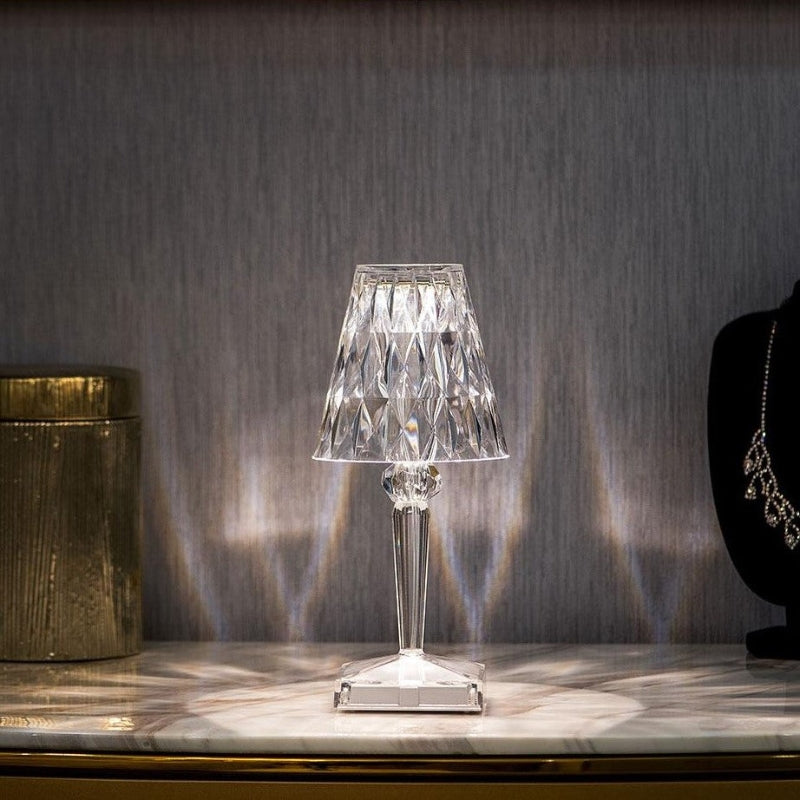 Kristall Tischlampe mit Touch-Steuerung - LumeCrystal | Karnz