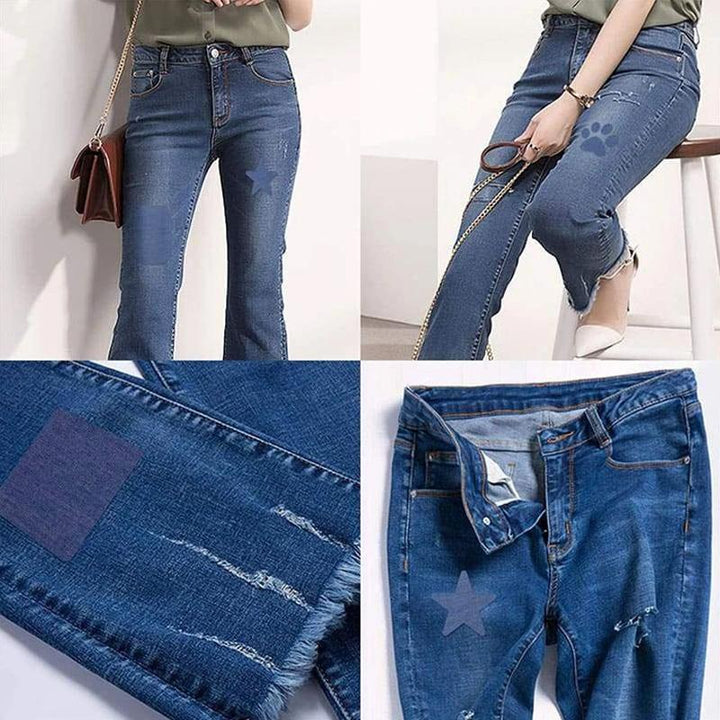 Selbstklebender Jeans-Wiedergeburts-Aufnäher