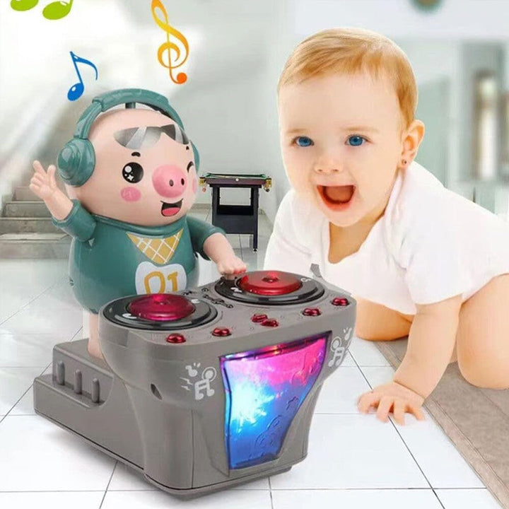 Spielzeug Schwein DJ für Wippe | Karnz