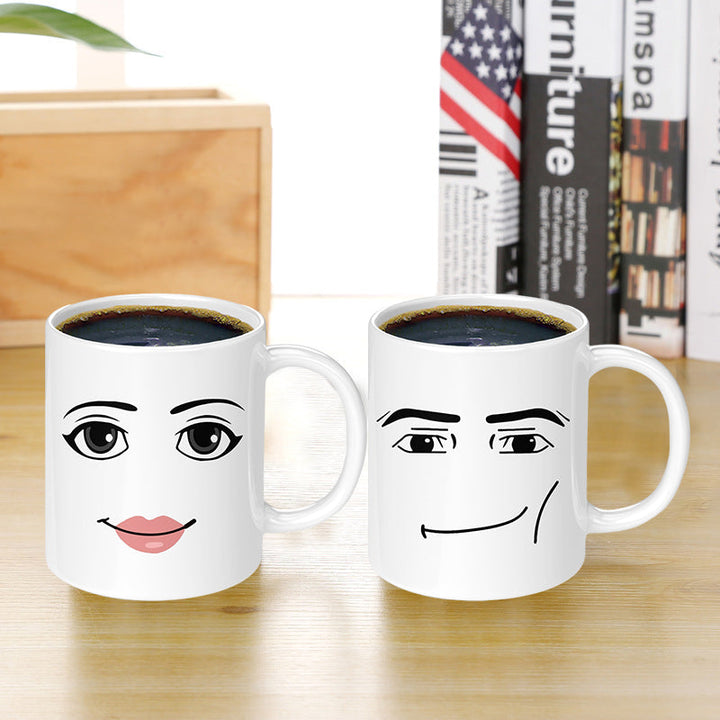 Emoji bedruckte Keramiktasse | Karnz