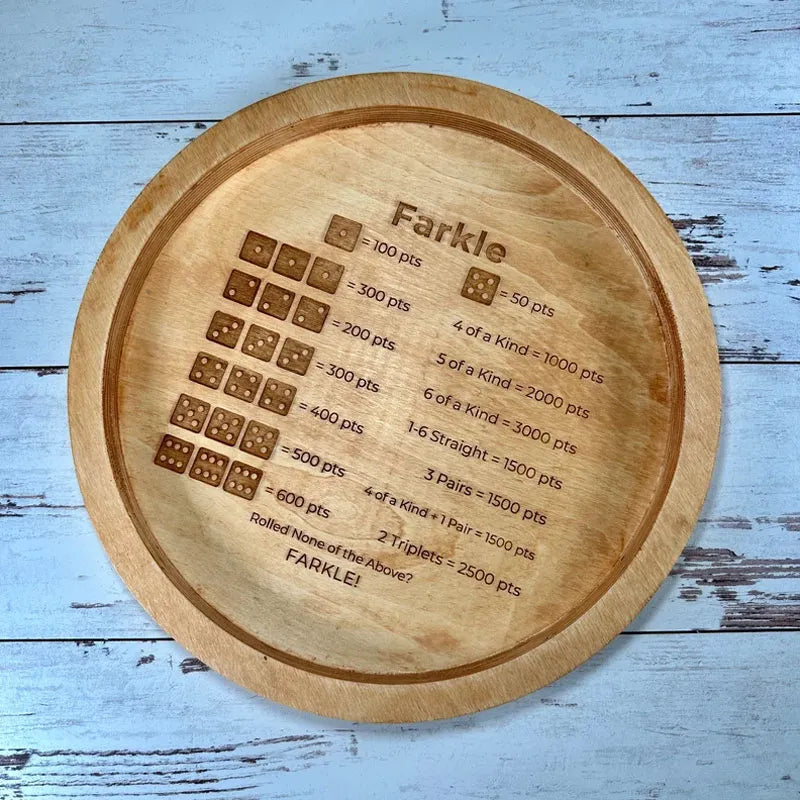 Farkle Würfeltablett