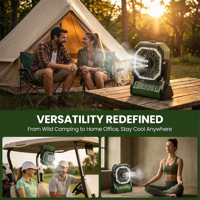 Wiederaufladbarer Outdoor Camping Ventilator Licht | Karnz