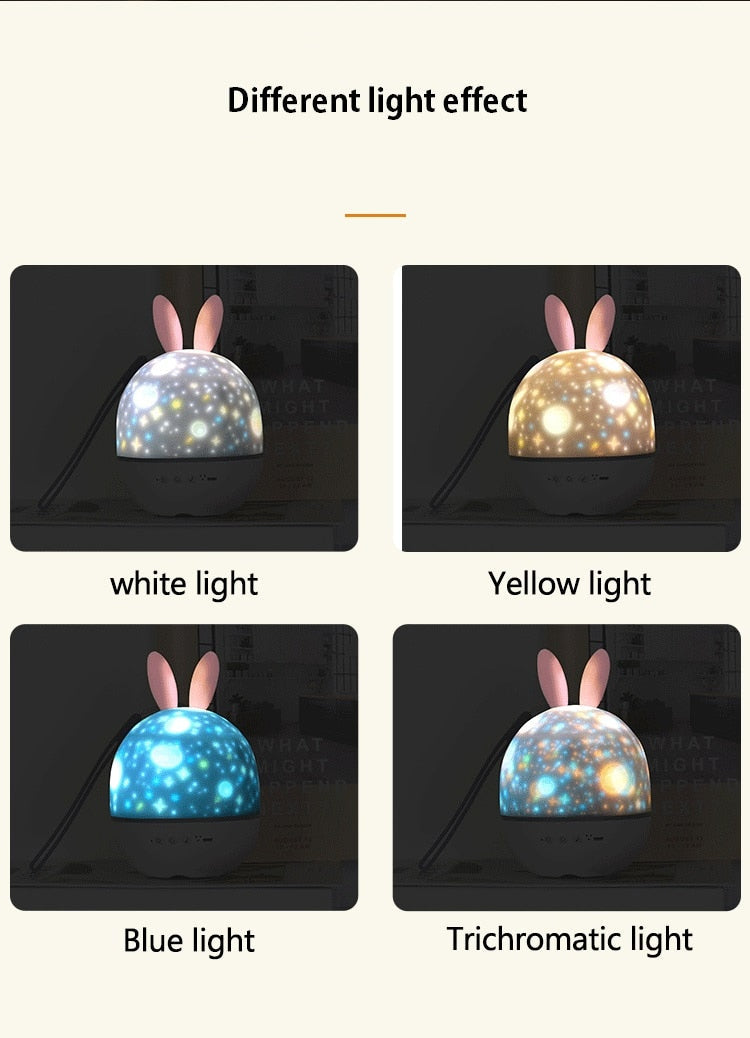 LED-Universum Sterne Bunny Projektor Nachtlicht | Karnz