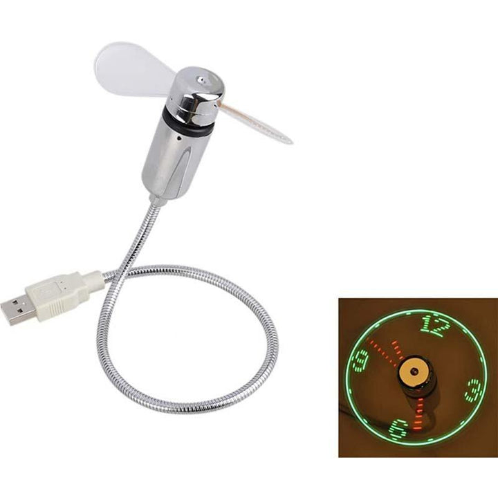 USB Ventilator mit LED-Uhrbeleuchtung | Karnz