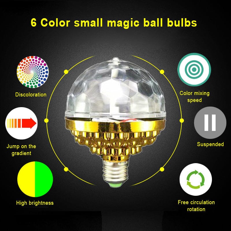 LED Disco Ball Bunte Rotierende Glühbirne | Karnz