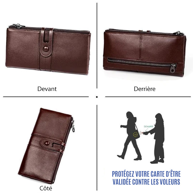Lange Brieftasche aus echtem Leder | Karnz