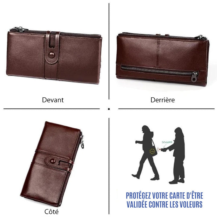 Lange Brieftasche aus echtem Leder | Karnz
