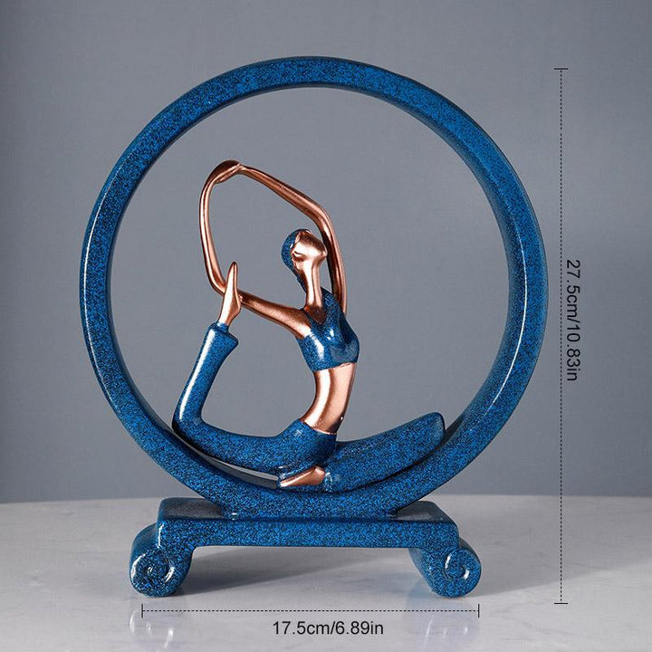 Yoga-Mädchen-Dekoration