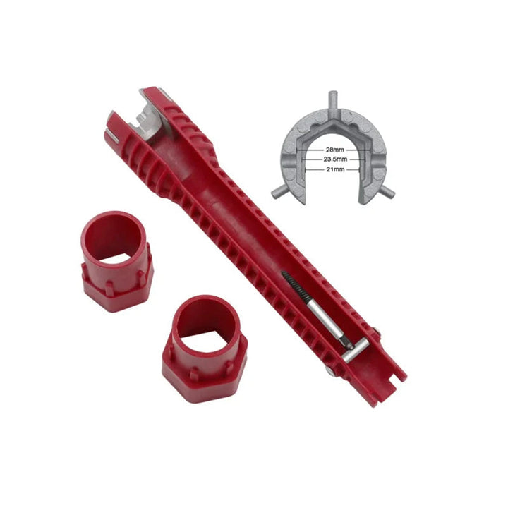 8-in-1 Waschbecken Multi-Wasserrohrschlüssel | Karnz