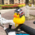 Kleine gelbe Fahrradklingel in Entenform
