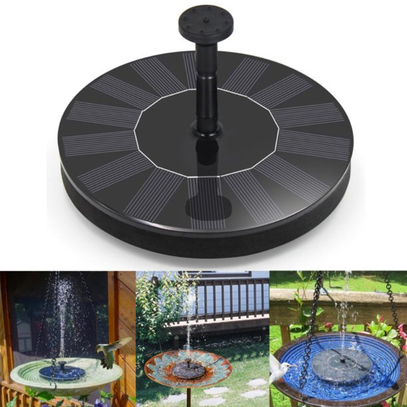 Karnz | Solarbetriebenen Vogelbrunnen mit Lichtern