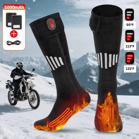 Wiederaufladbare, per USB beheizbare Socken mit elektrischer Wärmefunktion für kaltes Wetter