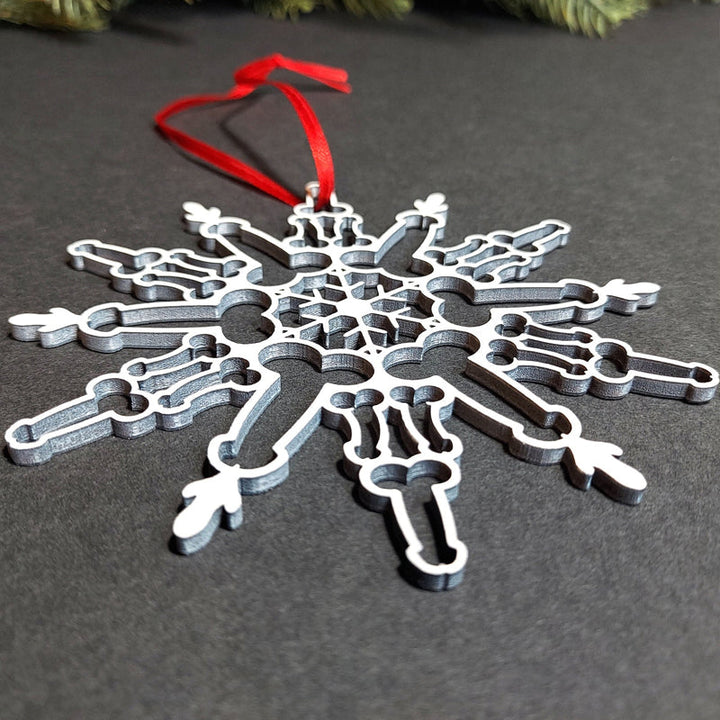 Lustiger Schneeflockenanhänger | Karnz