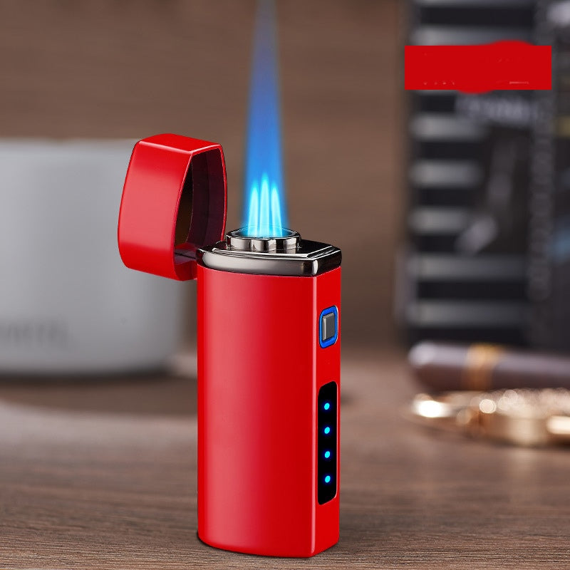 Triple Flame Winddicht USB Lade Jet Feuerzeug | Karnz
