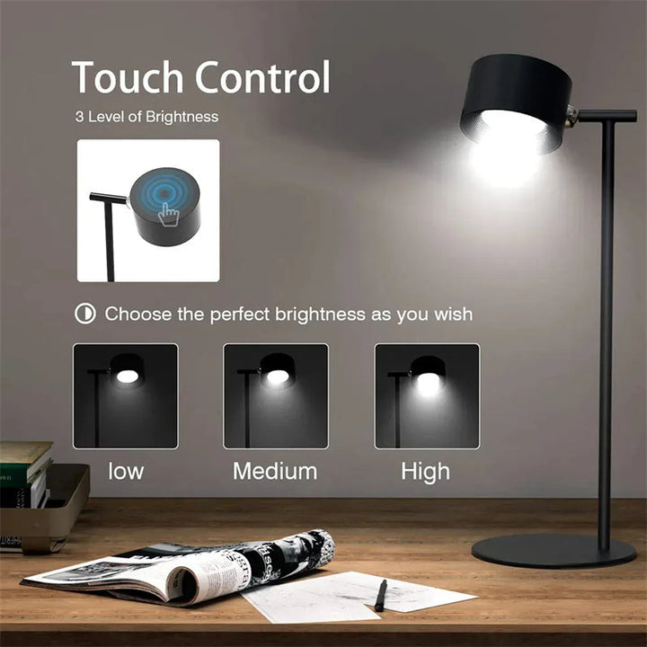 Berührungsempfindliche LED-Tischlampe mit magnetischem Sockel. | Karnz