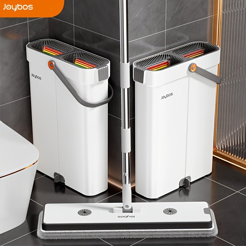 Wischmopp Set mit Eimer | 33 cm oder 40 cm Flachmopp | Karnz