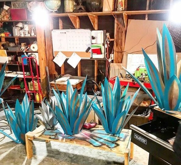 Anti-Rost Metall Tequila Agave Pflanze | Karnz