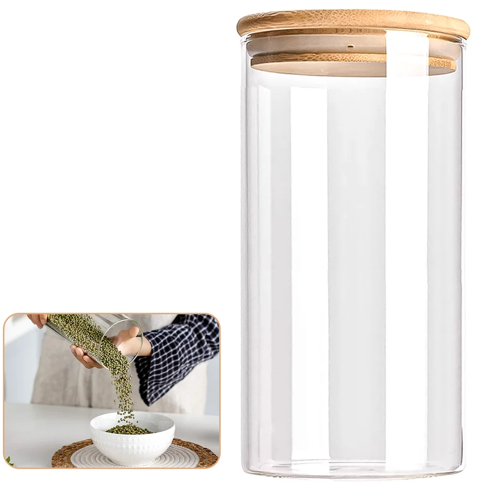 PureVorrat Glasbehälter Set – Vorratsdosen mit Holzdeckel | Luftdicht & Stilvoll | Moderne Küchenaufbewahrung | Karnz