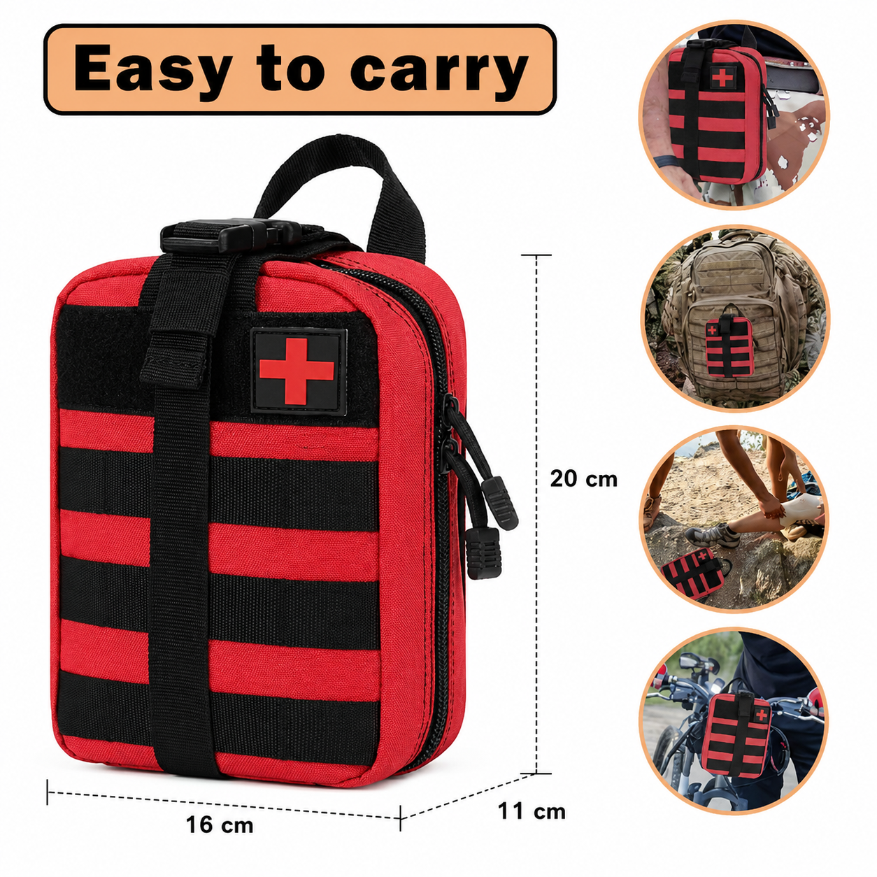 Outdoor-Tasche mit MOLLE-Befestigung | Karnz