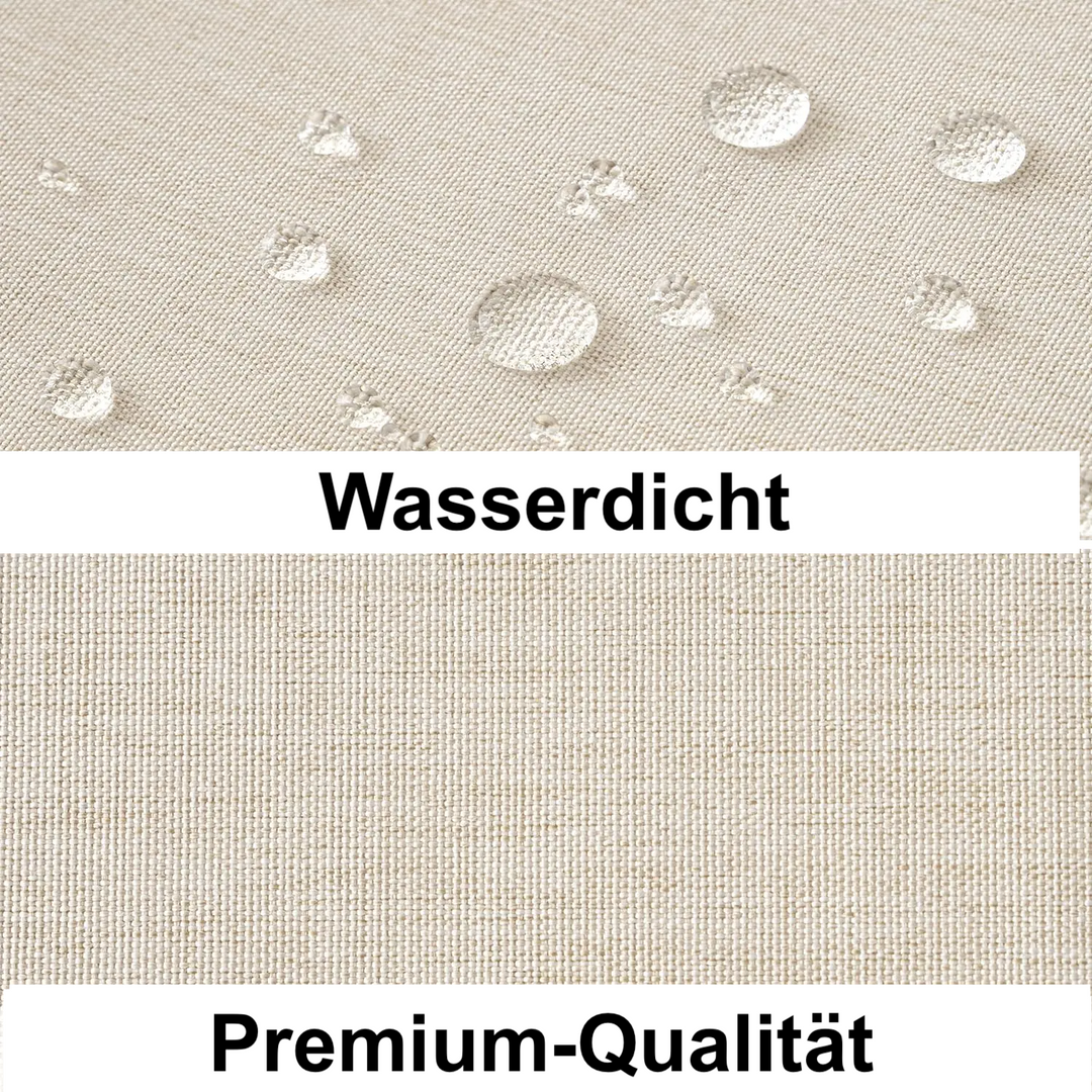 Luxuriöser Duschvorhang aus Leinen – Wasserfest und dickes künstliches Leinen Karnz