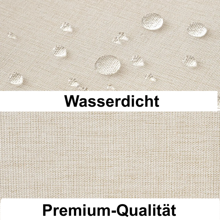 Luxuriöser Duschvorhang aus Leinen – Wasserfest und dickes künstliches Leinen Karnz