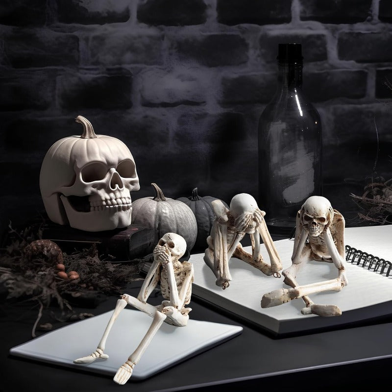 Karnz | Halloween Harz-Skelett-Figuren