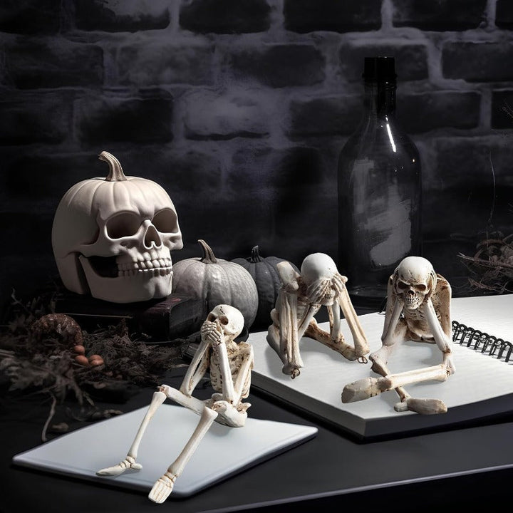 Karnz | Halloween Harz-Skelett-Figuren