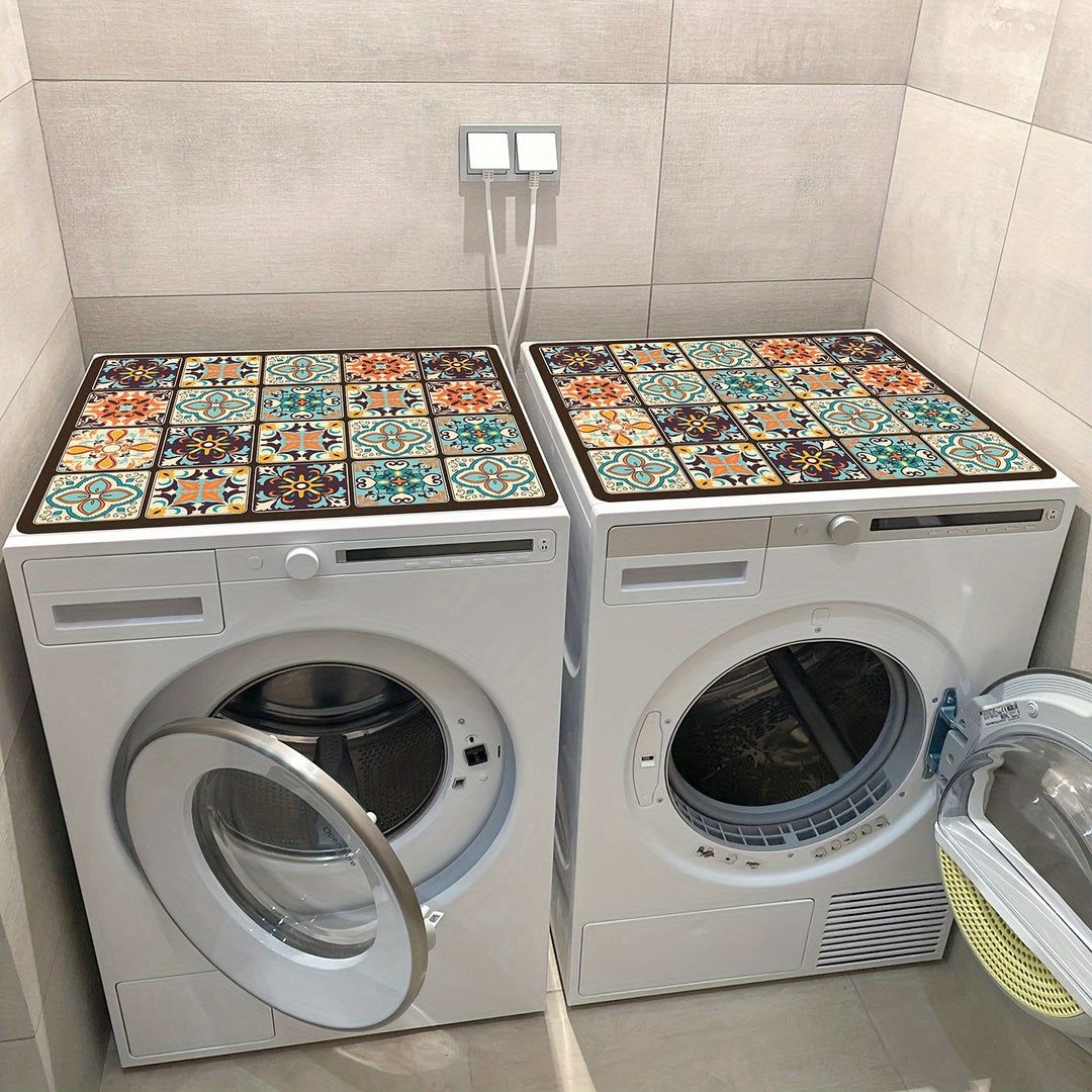 Waschmaschinen-Abdeckmatte Retro-Mosaik | Karnz