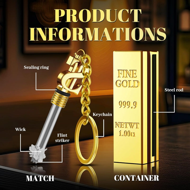 Karnz | Goldbar permanentes Feuerzeug