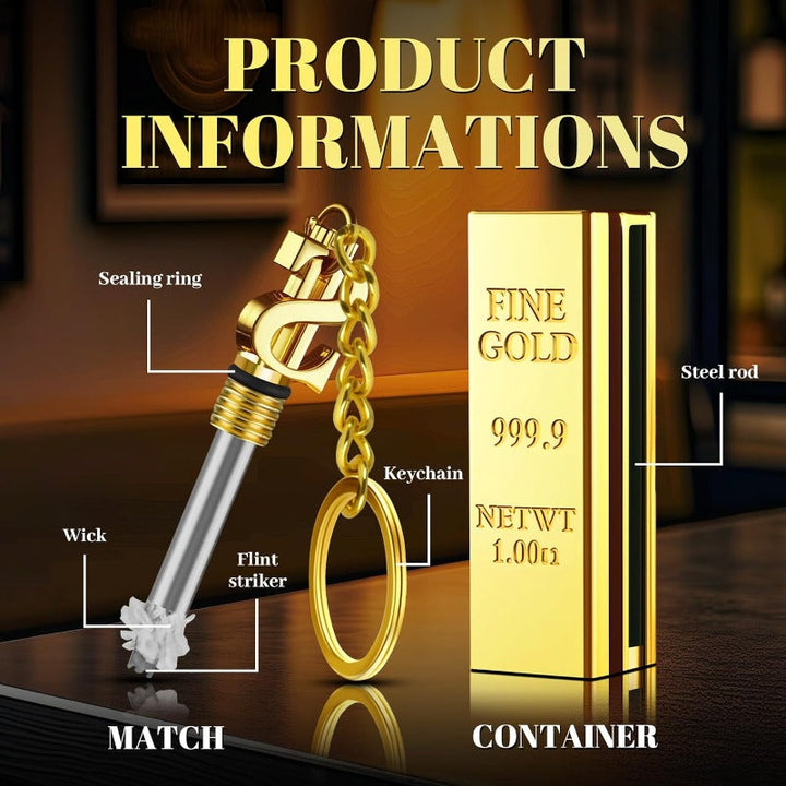 Karnz | Goldbar permanentes Feuerzeug