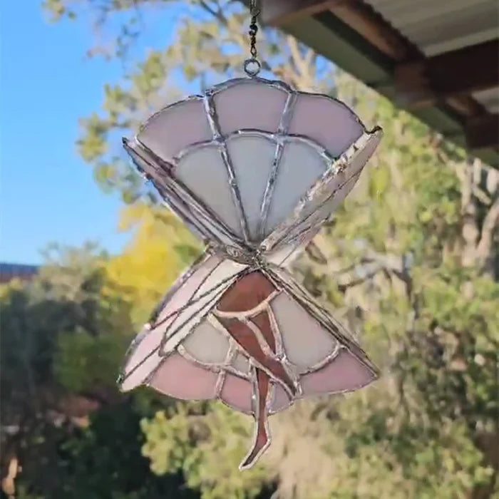 GraceSpin - Elegante Glaskunst Spinner Schale