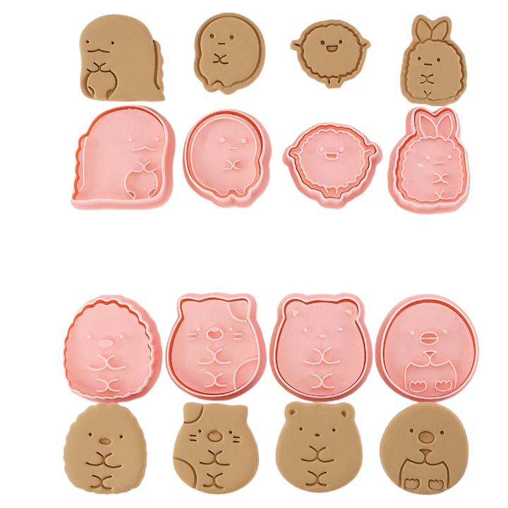 8pcs 3D Cartoon Ausstecher Pressform Keksstempel Set | Karnz