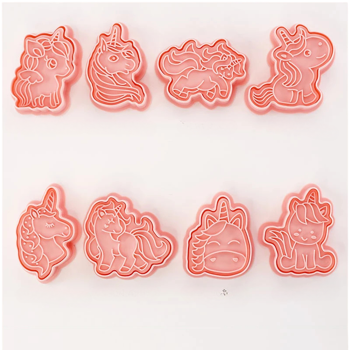 8pcs 3D Cartoon Ausstecher Pressform Keksstempel Set | Karnz