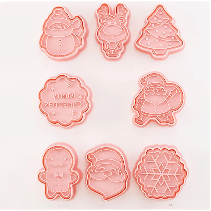 8pcs 3D Cartoon Ausstecher Pressform Keksstempel Set | Karnz