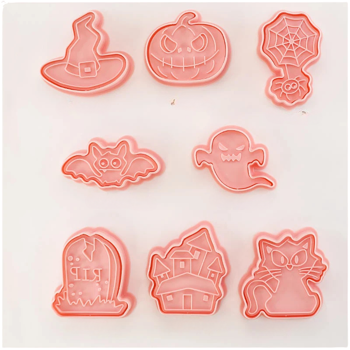 8pcs 3D Cartoon Ausstecher Pressform Keksstempel Set | Karnz