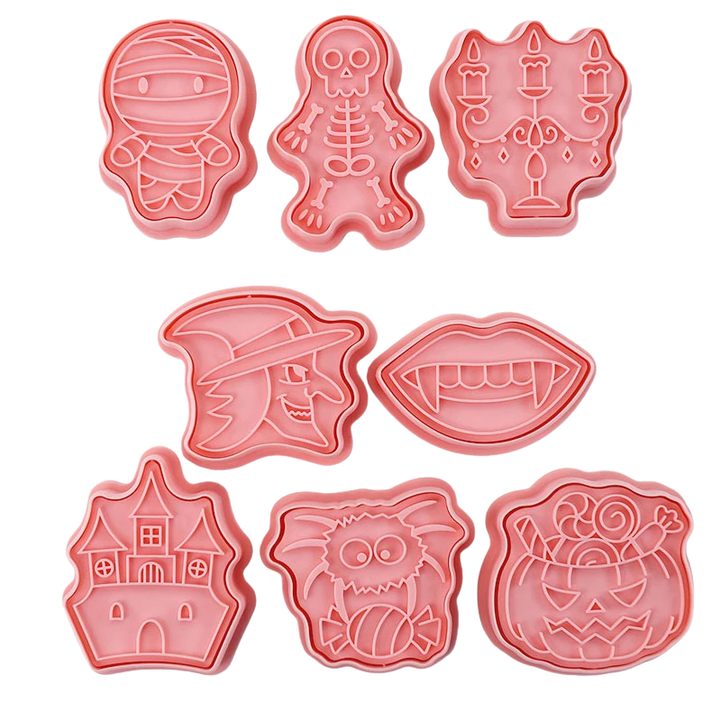 8pcs 3D Cartoon Ausstecher Pressform Keksstempel Set | Karnz