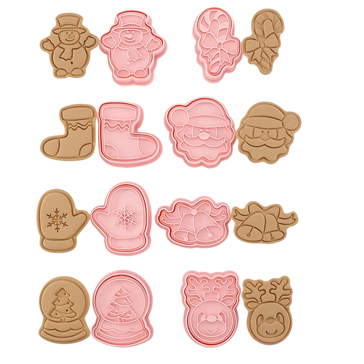 8pcs 3D Cartoon Ausstecher Pressform Keksstempel Set | Karnz