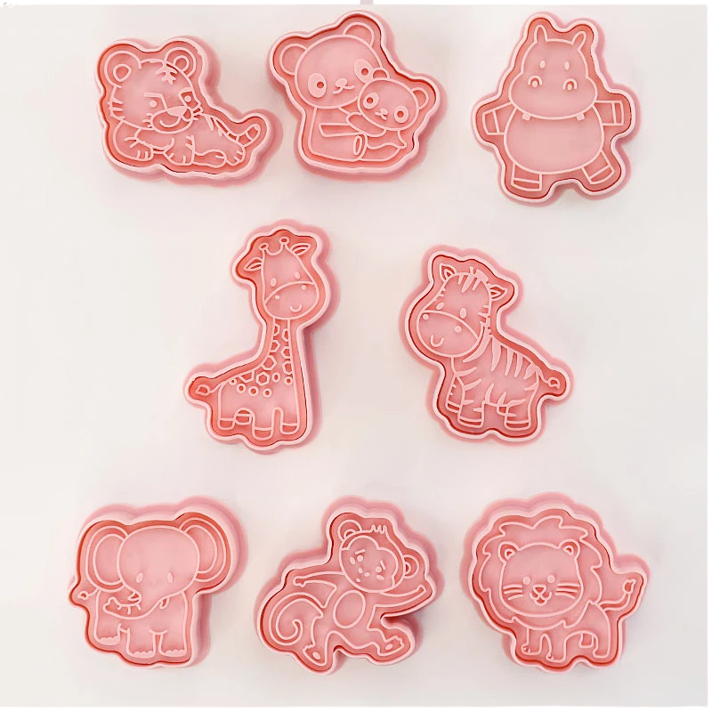 8pcs 3D Cartoon Ausstecher Pressform Keksstempel Set | Karnz
