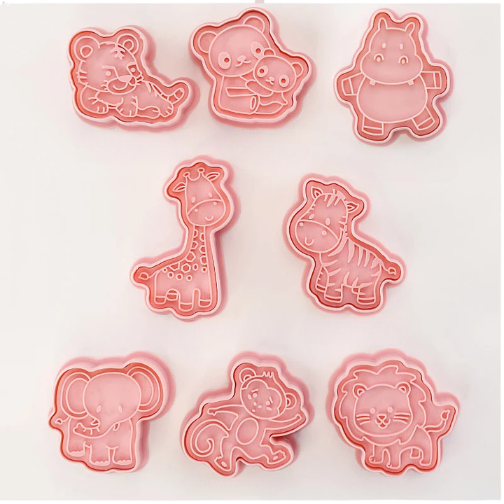 8pcs 3D Cartoon Ausstecher Pressform Keksstempel Set | Karnz
