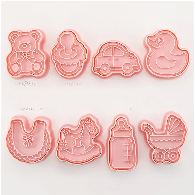 8pcs 3D Cartoon Ausstecher Pressform Keksstempel Set | Karnz