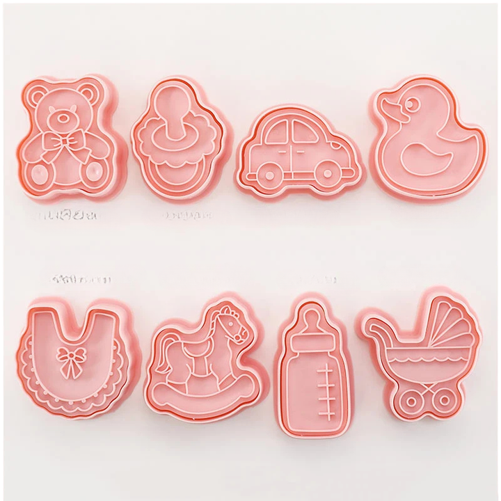 8pcs 3D Cartoon Ausstecher Pressform Keksstempel Set | Karnz